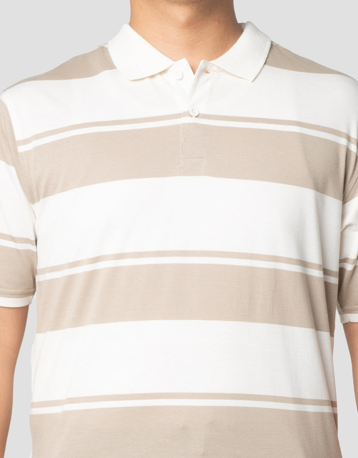 Nevada Stripe Collar Kaos Polo Pria