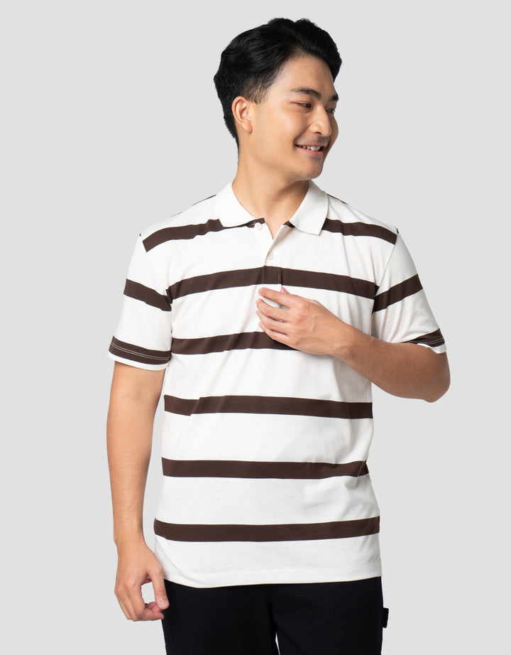 Nevada Stripe Kaos Polo Pria