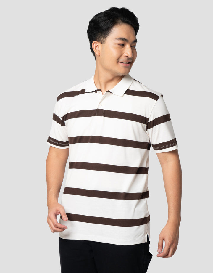Nevada Stripe Kaos Polo Pria