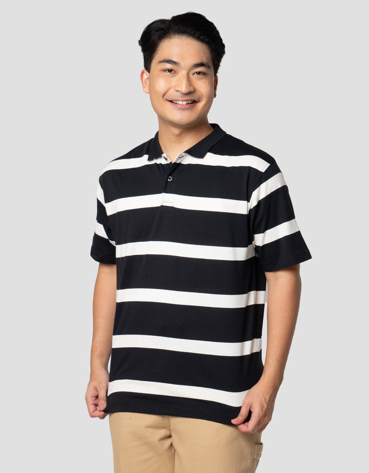 Nevada Stripe Reg Collar Kaos Polo Pria