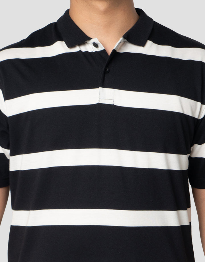 Nevada Stripe Reg Collar Kaos Polo Pria