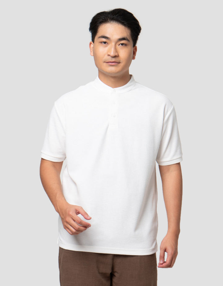 Nevada Texture - Shanghai Collar Kaos Polo Pria