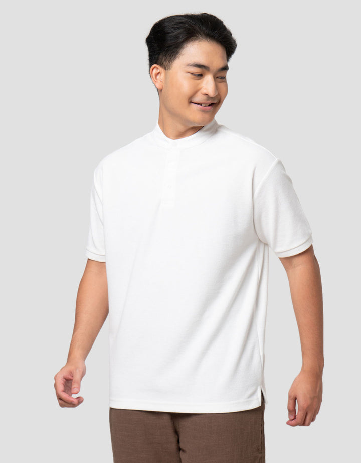 Nevada Texture - Shanghai Collar Kaos Polo Pria