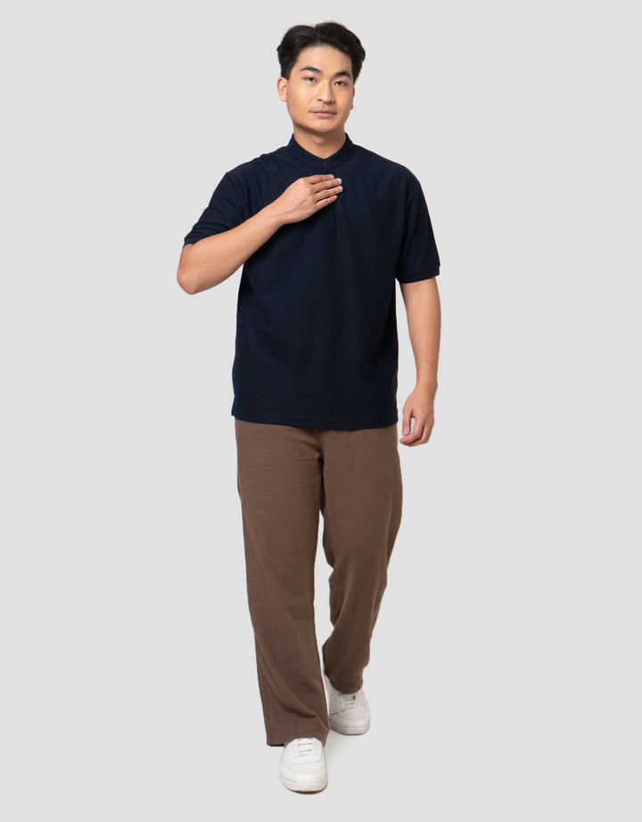 Nevada Texture - Shanghai Collar Kaos Polo Pria