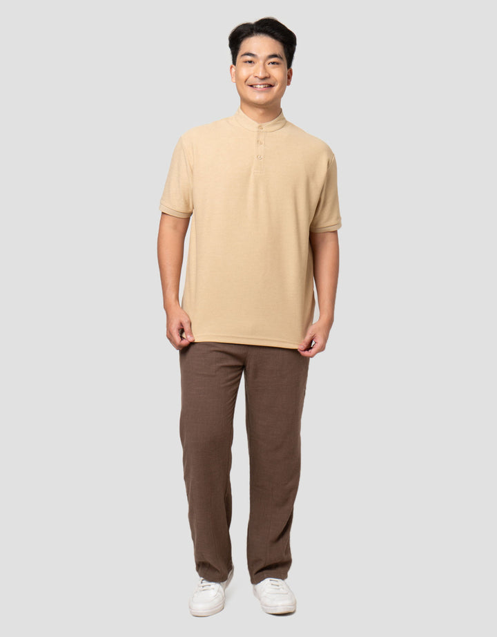 Nevada Texture - Shanghai Collar Kaos Polo Pria