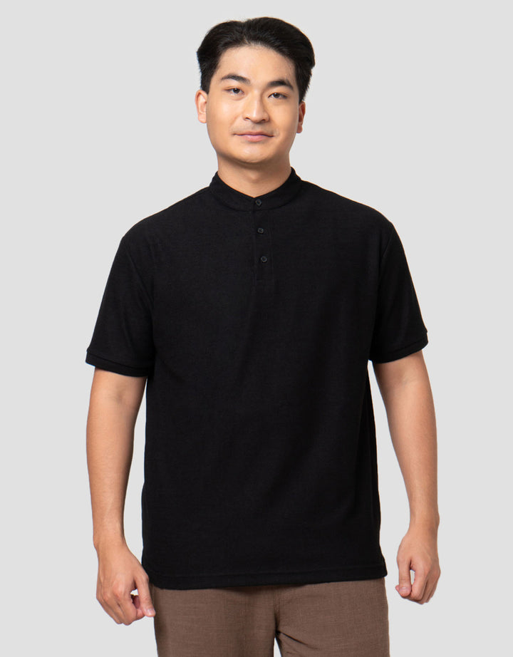 Nevada Texture - Shanghai Collar Kaos Polo Pria