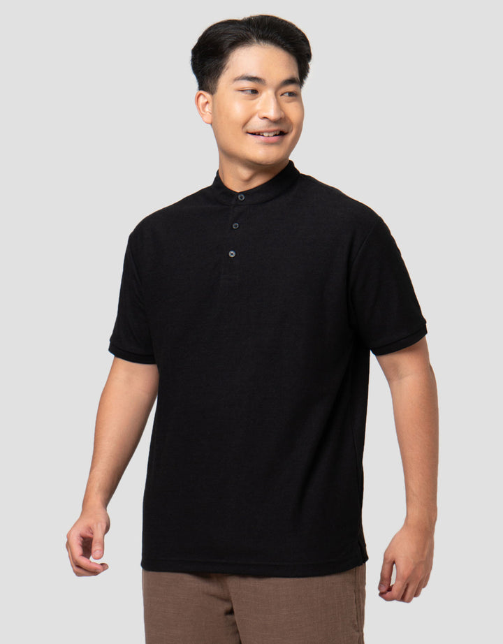 Nevada Texture - Shanghai Collar Kaos Polo Pria