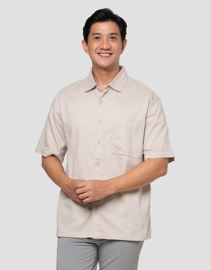 Nevada Twill Brushed Reg Collar - Reg Fit Kemeja Pria