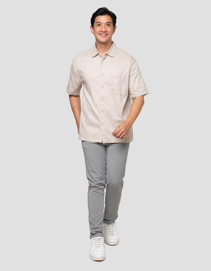 Nevada Twill Brushed Reg Collar - Reg Fit Kemeja Pria
