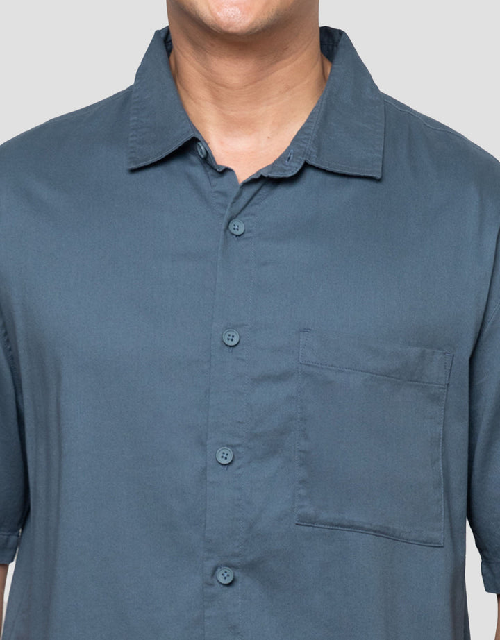 Nevada Twill Brushed Reg Collar - Reg Fit Kemeja Pria