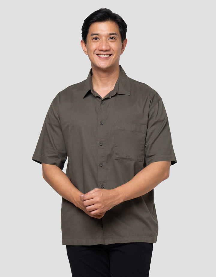 Nevada Twill Brushed Reg Collar - Reg Fit Kemeja Pria