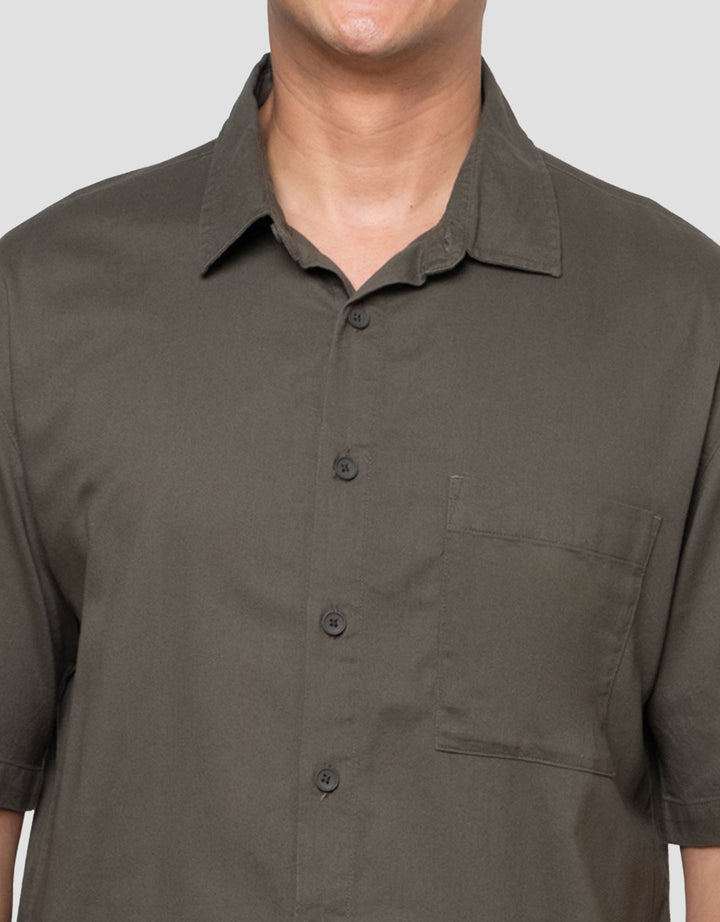 Nevada Twill Brushed Reg Collar - Reg Fit Kemeja Pria