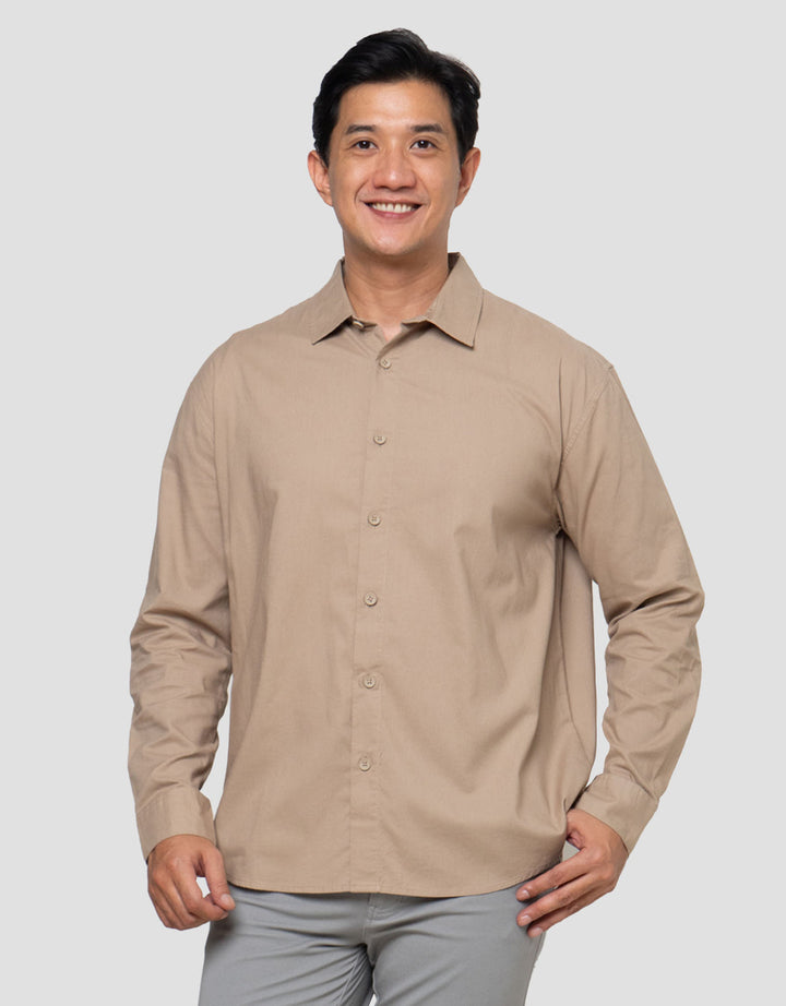 Nevada Plain Shino Linen - Reg Fit Kemeja Pria