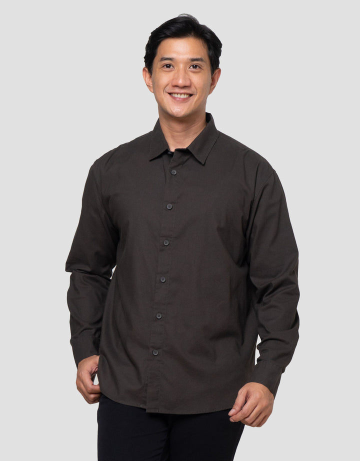 Nevada Plain Shino Linen - Reg Fit Kemeja Pria