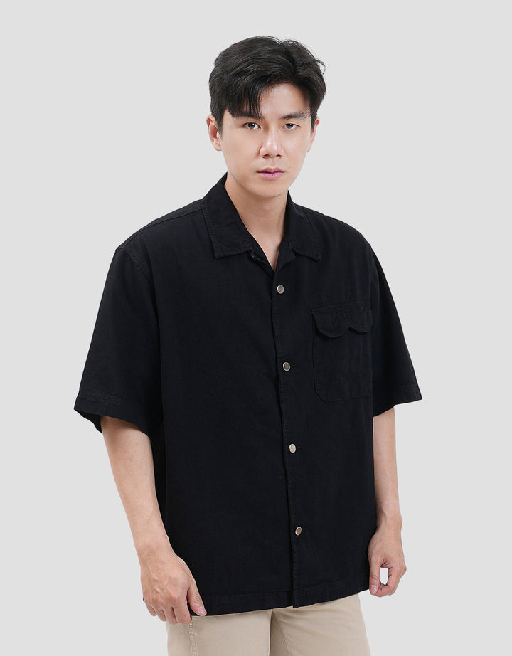 Nevada Multiple Pocket Kemeja Denim Pria