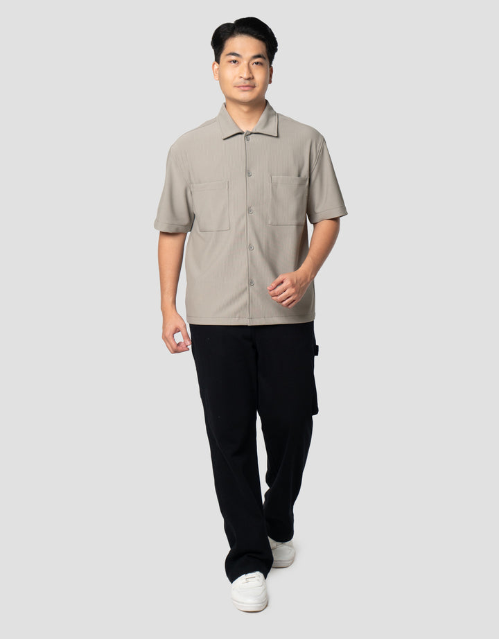 Nevada Texture With 2 Pocket Reg Collar - Boxy Kemeja Pria