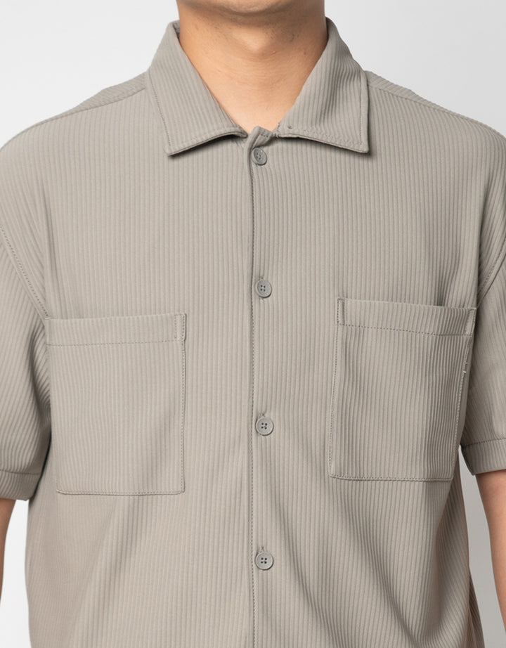 Nevada Texture With 2 Pocket Reg Collar - Boxy Kemeja Pria