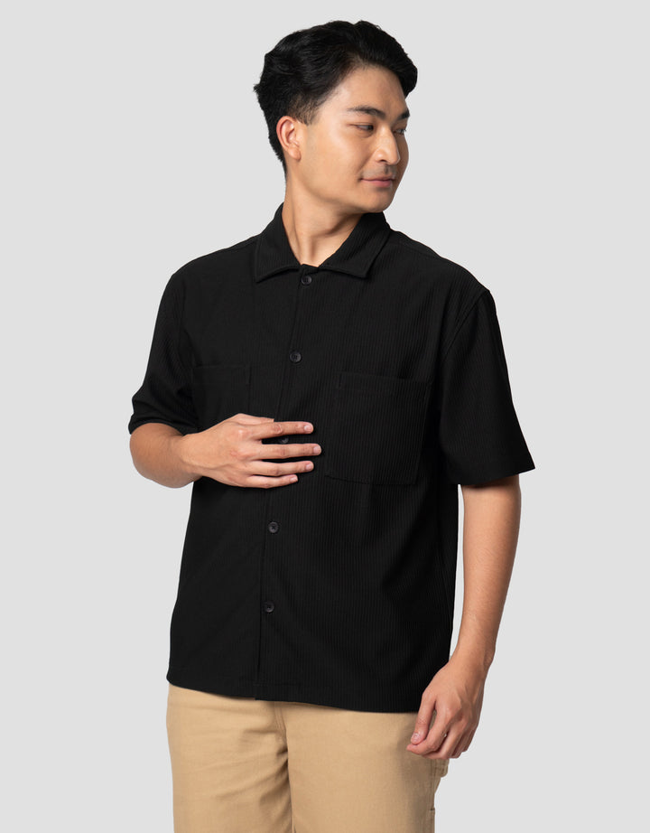 Nevada Texture With 2 Pocket Reg Collar - Boxy Kemeja Pria