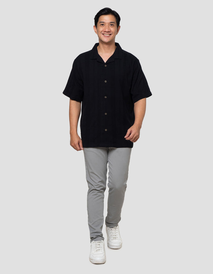 Nevada Texture Camp Collar - Reg Fit Kemeja Pria