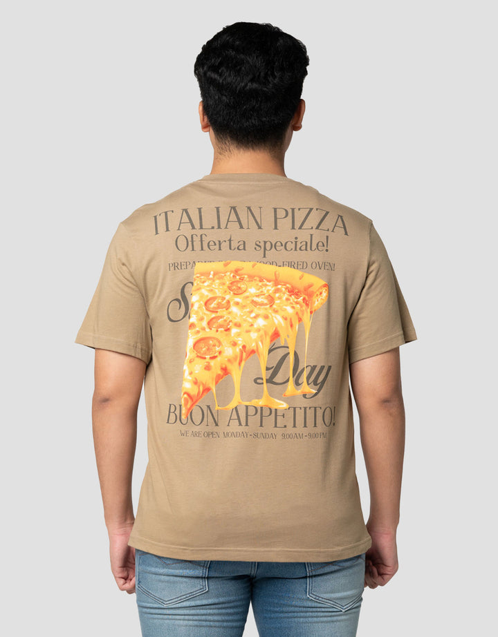 Nevada Photoprint Pizza Backprint Kaos Pria