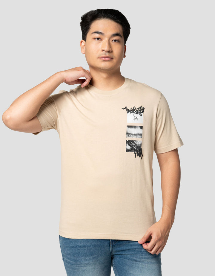 Nevada Graphic Print Riding Theme Kaos Pria