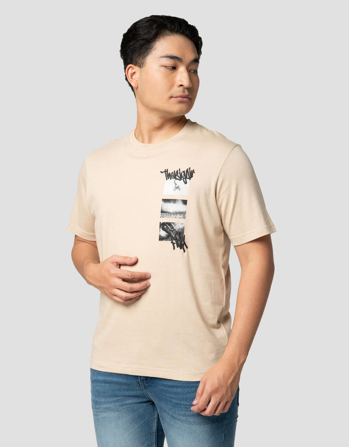 Nevada Graphic Print Riding Theme Kaos Pria