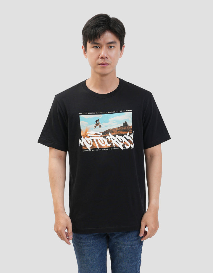 Nevada Graphic Riding Theme Kaos Pria