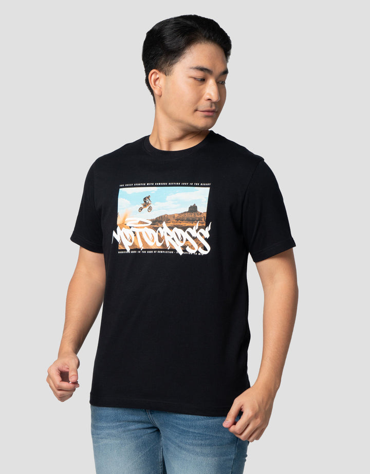 Nevada Graphic Riding Theme Kaos Pria