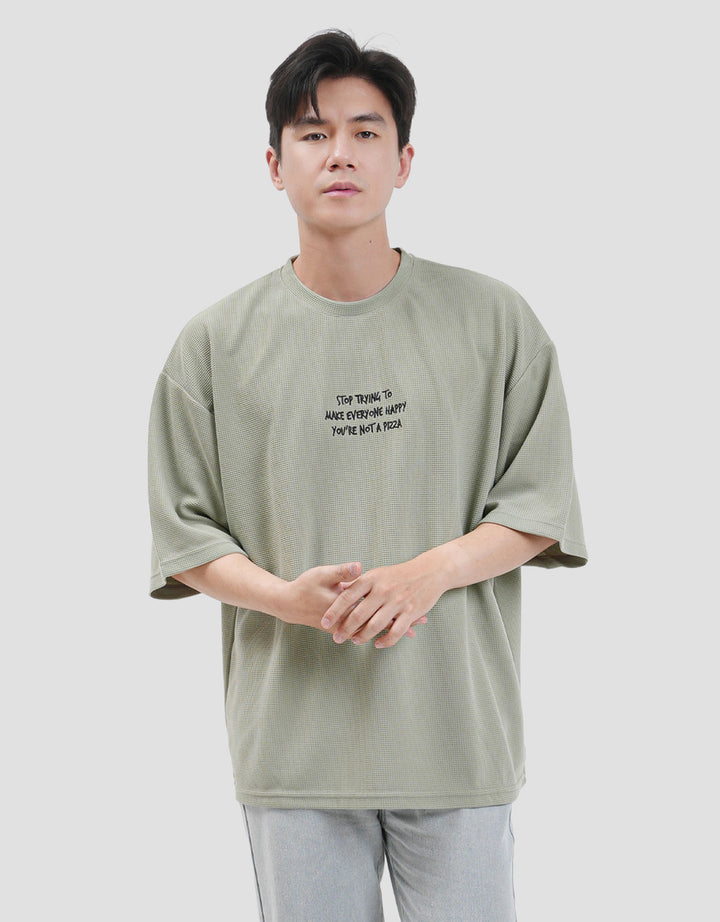Nevada Textured - Stop Trying To Make Everyone Happy Kaos Oversize Pria