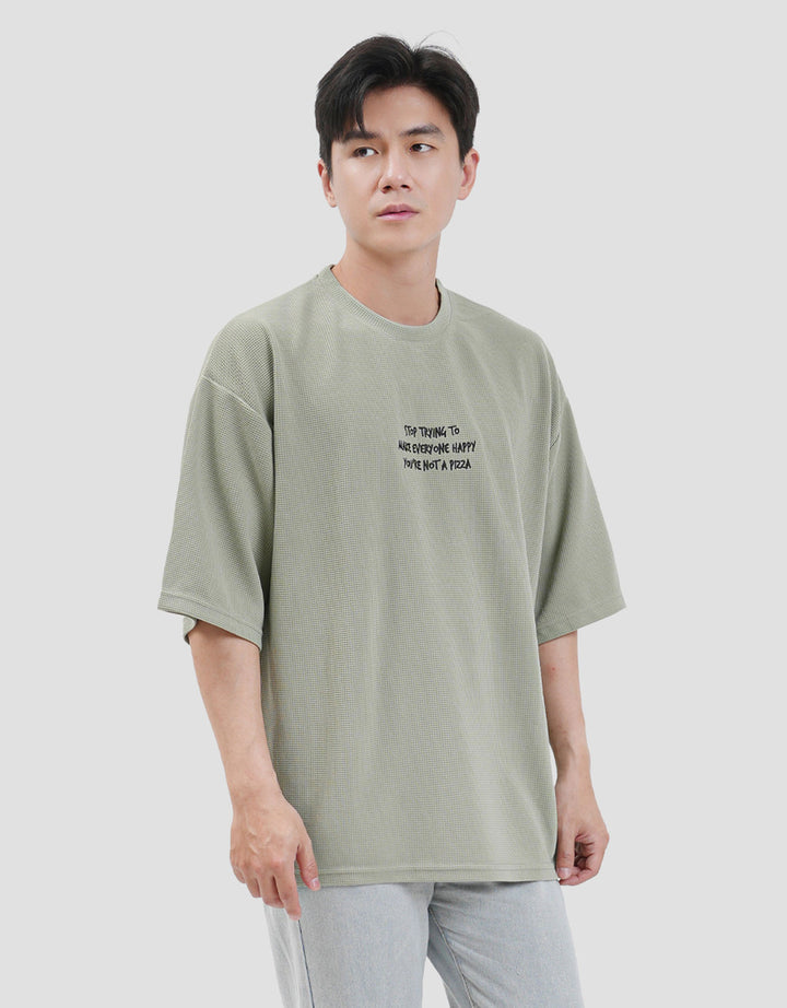 Nevada Textured - Stop Trying To Make Everyone Happy Kaos Oversize Pria