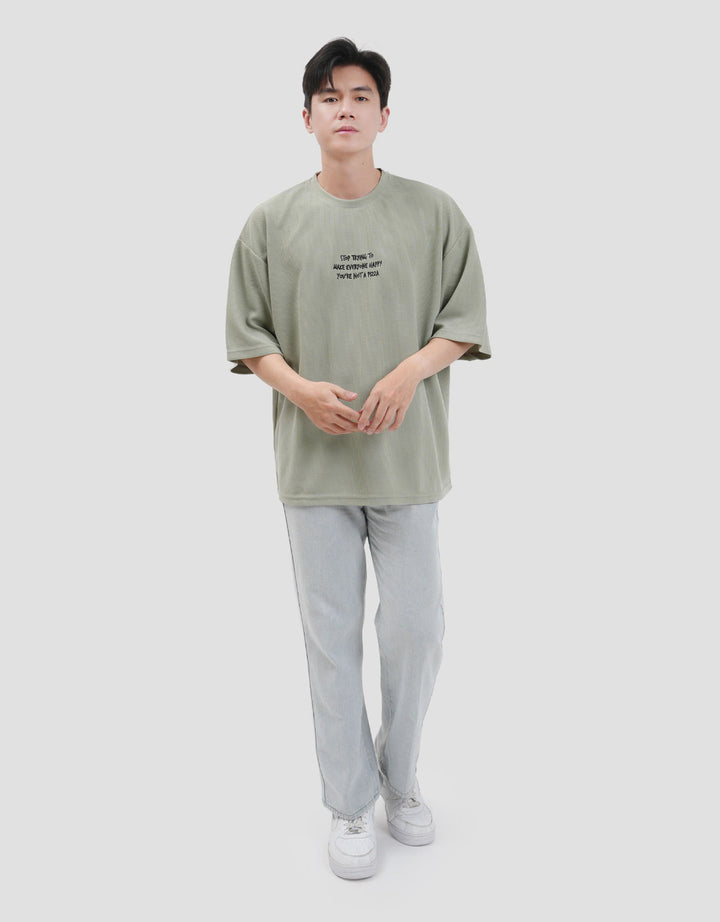 Nevada Textured - Stop Trying To Make Everyone Happy Kaos Oversize Pria