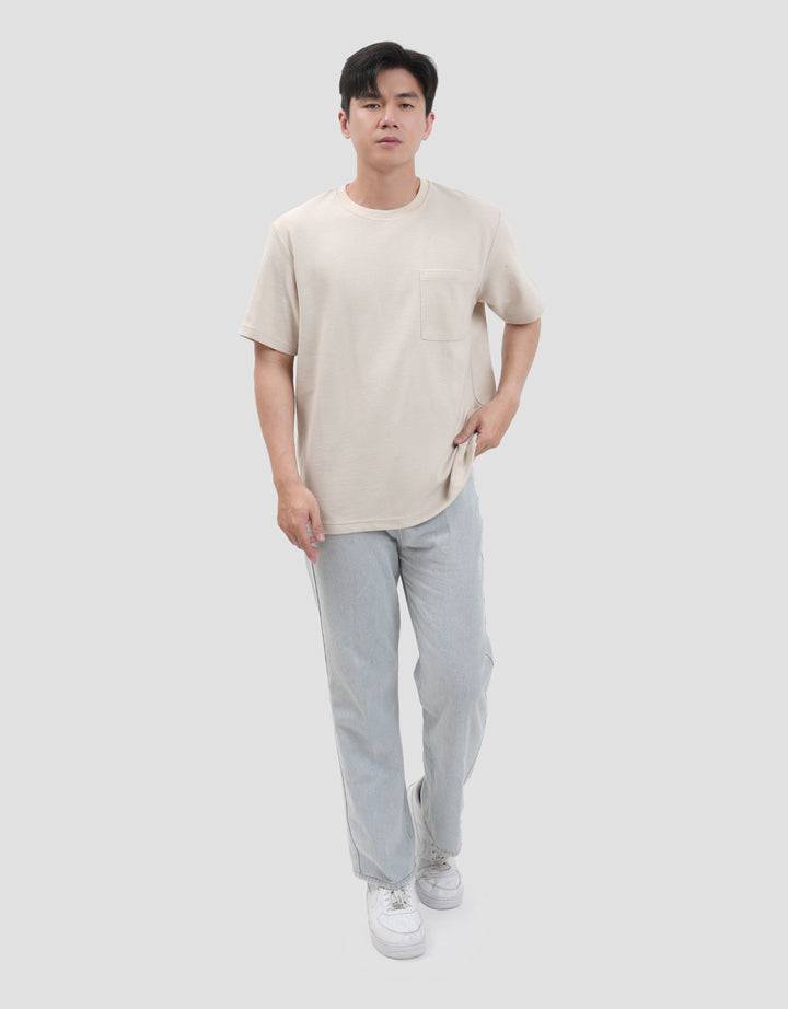 Nevada Reg Fit Texture Pocket Kaos Pria