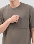 Nevada Reg Fit Texture Pocket Kaos Pria