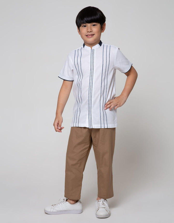 Nevada Short Sleeve Shirt Dobby Bordir Pintu