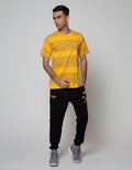 T Zone Short Sleeve T-Shirt Fullprint Aop Graffiti Stripe