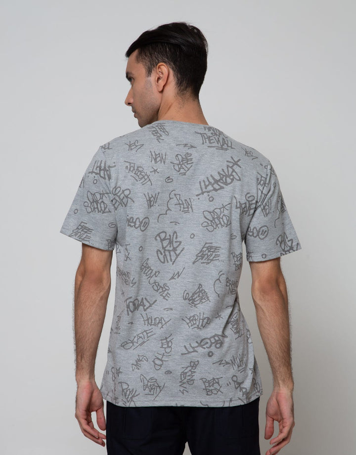 T Zone Short Sleeve T-Shirt Fullprint Aop Graffiti You Can Do It