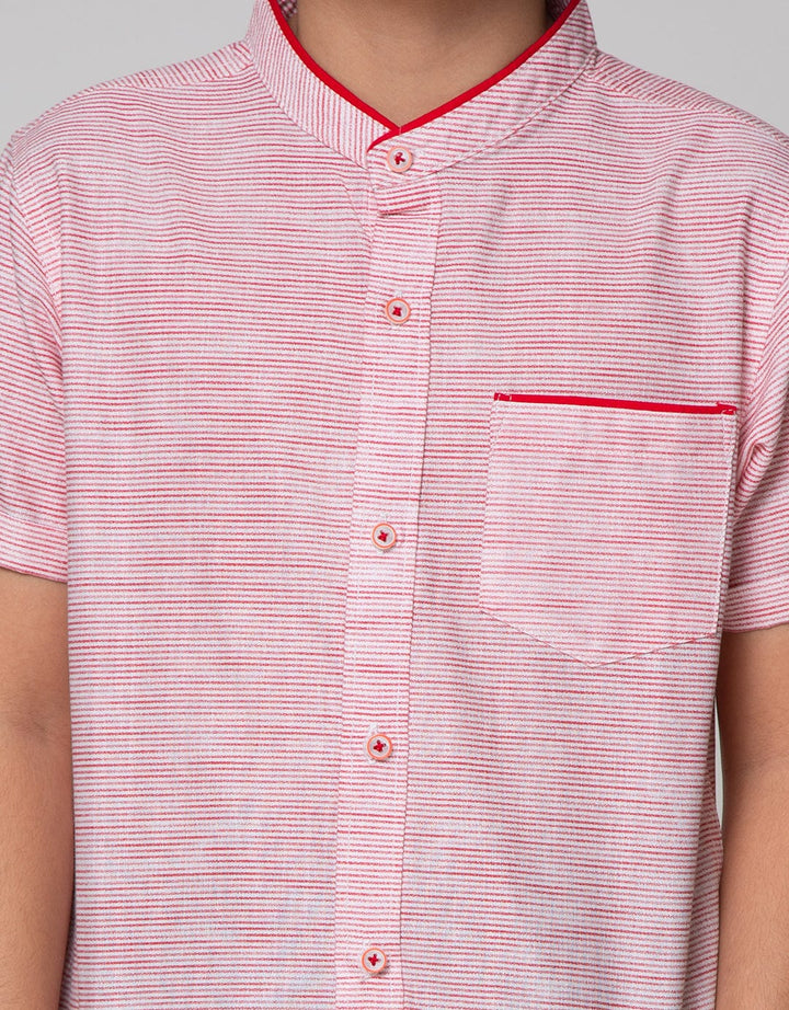 Nevada Short Sleeve Shirt Koko Casual Slub Stripe