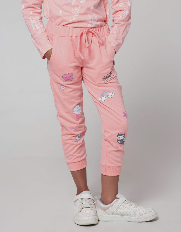 Little M Jogger Sablon Ebar Owl