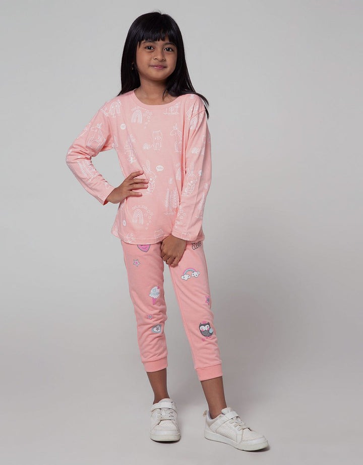 Little M Jogger Sablon Ebar Owl
