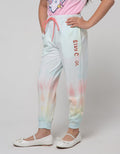 Little M Jogger Knit Tie Dye Rainbow