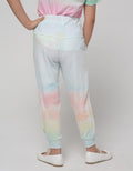 Little M Jogger Knit Tie Dye Rainbow