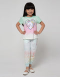 Little M Jogger Knit Tie Dye Rainbow