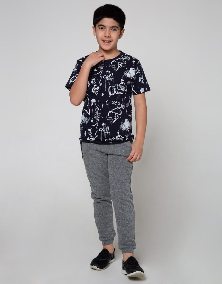 Nevada Short Sleeve T-Shirt Print Grafitti