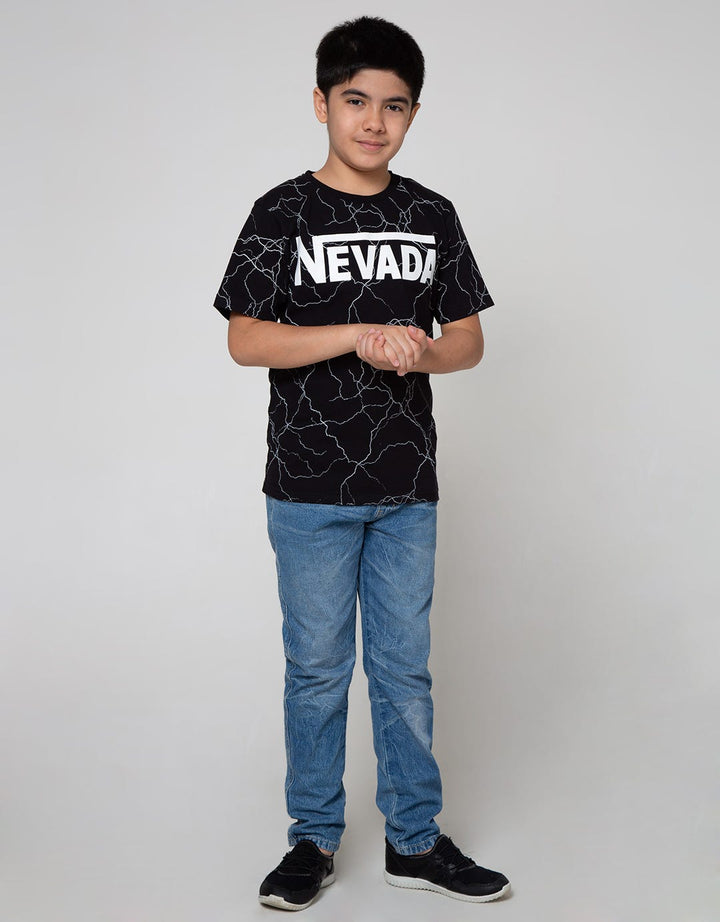 Nevada Short Sleeve T-Shirt Print Lightening