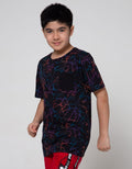 Nevada Short Sleeve T-Shirt Rotary Print Geometri With Pocket