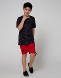 Nevada Short Sleeve T-Shirt Rotary Print Geometri With Pocket