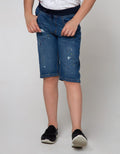 Nevada Denim Shorts Rib Destroyed Splash