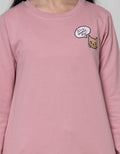 Nevada Long Sleeve T-Shirt Comb Woven Print Cat