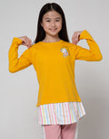Nevada Long Sleeve T-Shirt Comb Woven Print Unicorn