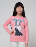 Nevada Sweatshirt Print Anime Girl Tulisan Kanji
